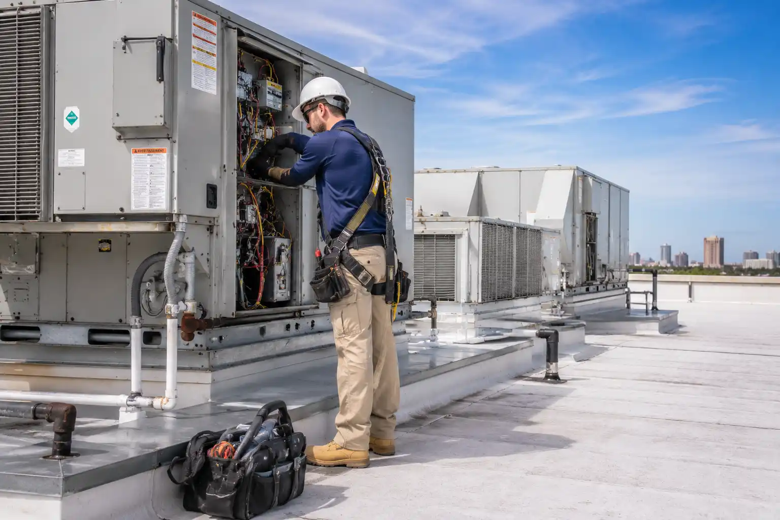 Commercial HVAC service in Houston